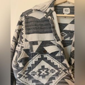 Urban Outfitters BDG Aztec print flannel jacket